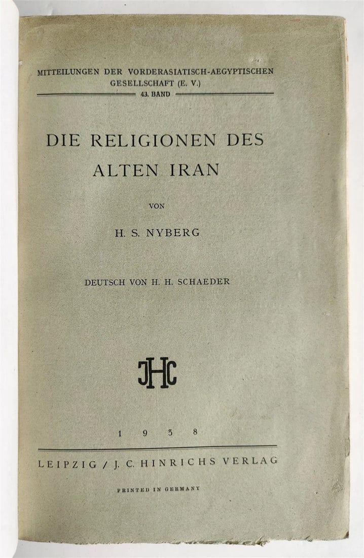 1938 RELIGIONS of ANCIENT PERSIA antique in GERMAN - 2