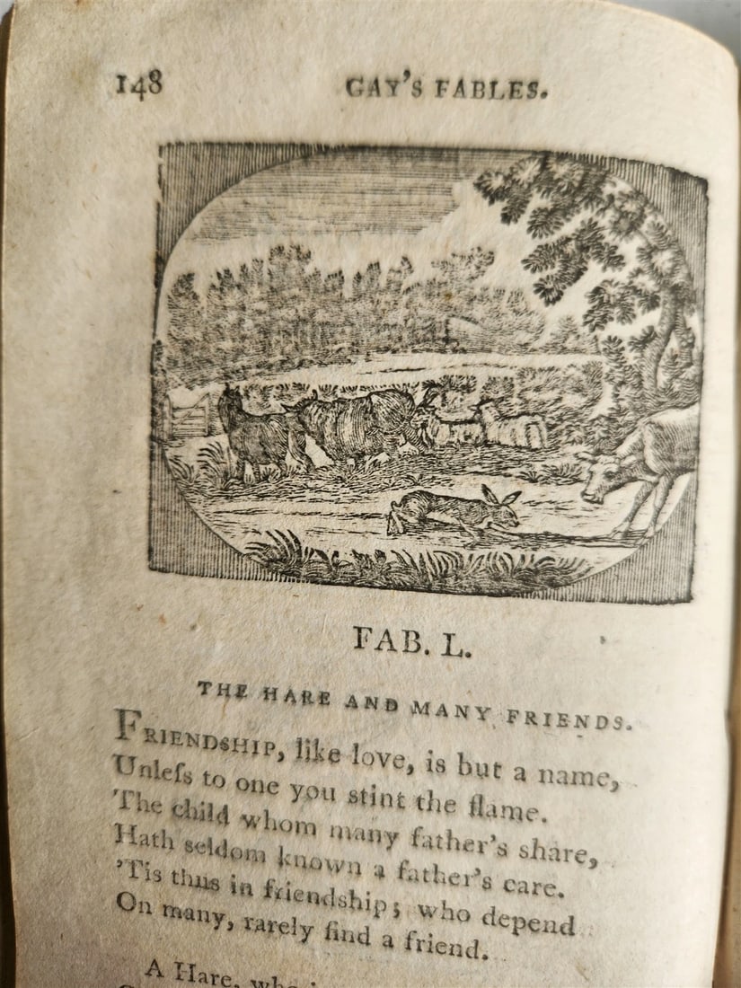 1797 FABLES of JOHN GAY antique ILLUSTRATED in ENGLISH poetry - 7