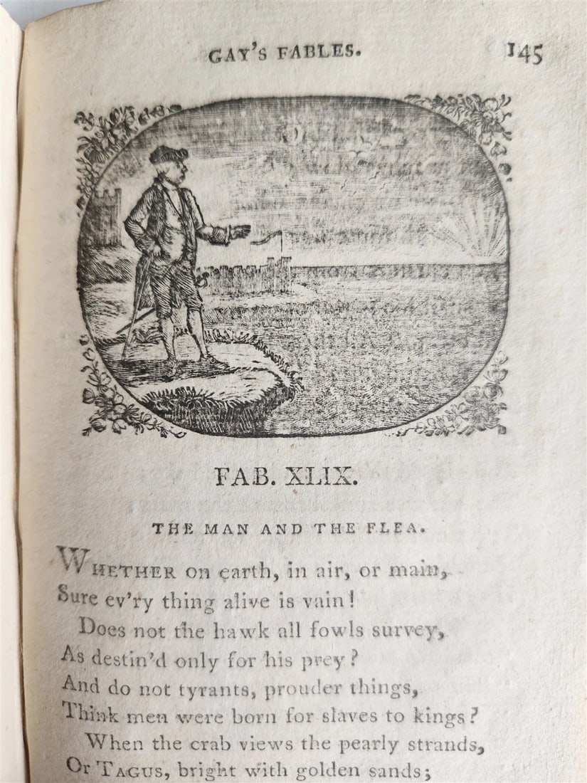 1797 FABLES of JOHN GAY antique ILLUSTRATED in ENGLISH poetry - 8
