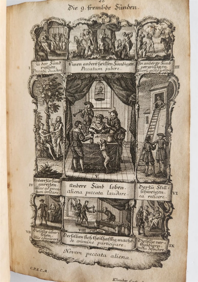 1751 CATECHISM antique ILLUSTRATED rare - 11