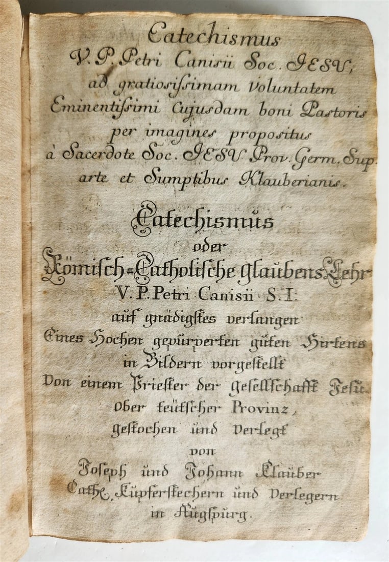 1751 CATECHISM antique ILLUSTRATED rare - 4