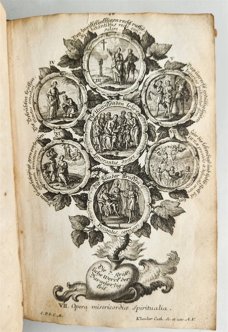 1751 CATECHISM antique ILLUSTRATED rare - 8