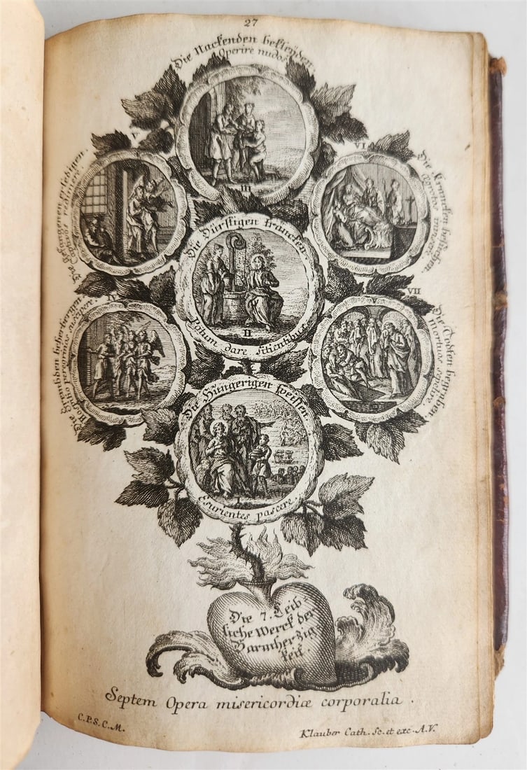 1751 CATECHISM antique ILLUSTRATED rare - 9