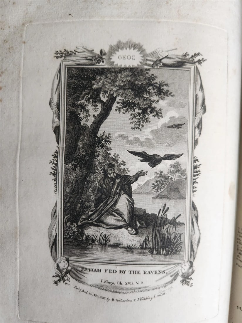 1786 BIBLE in ENGLISH antique ILLUSTRATED FOLIO OLD & NEW TESTAMENT - 13