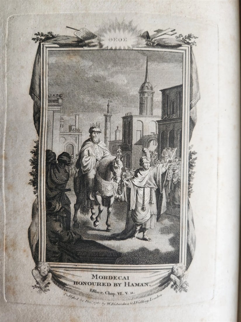 1786 BIBLE in ENGLISH antique ILLUSTRATED FOLIO OLD & NEW TESTAMENT - 15