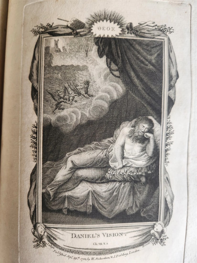 1786 BIBLE in ENGLISH antique ILLUSTRATED FOLIO OLD & NEW TESTAMENT - 17