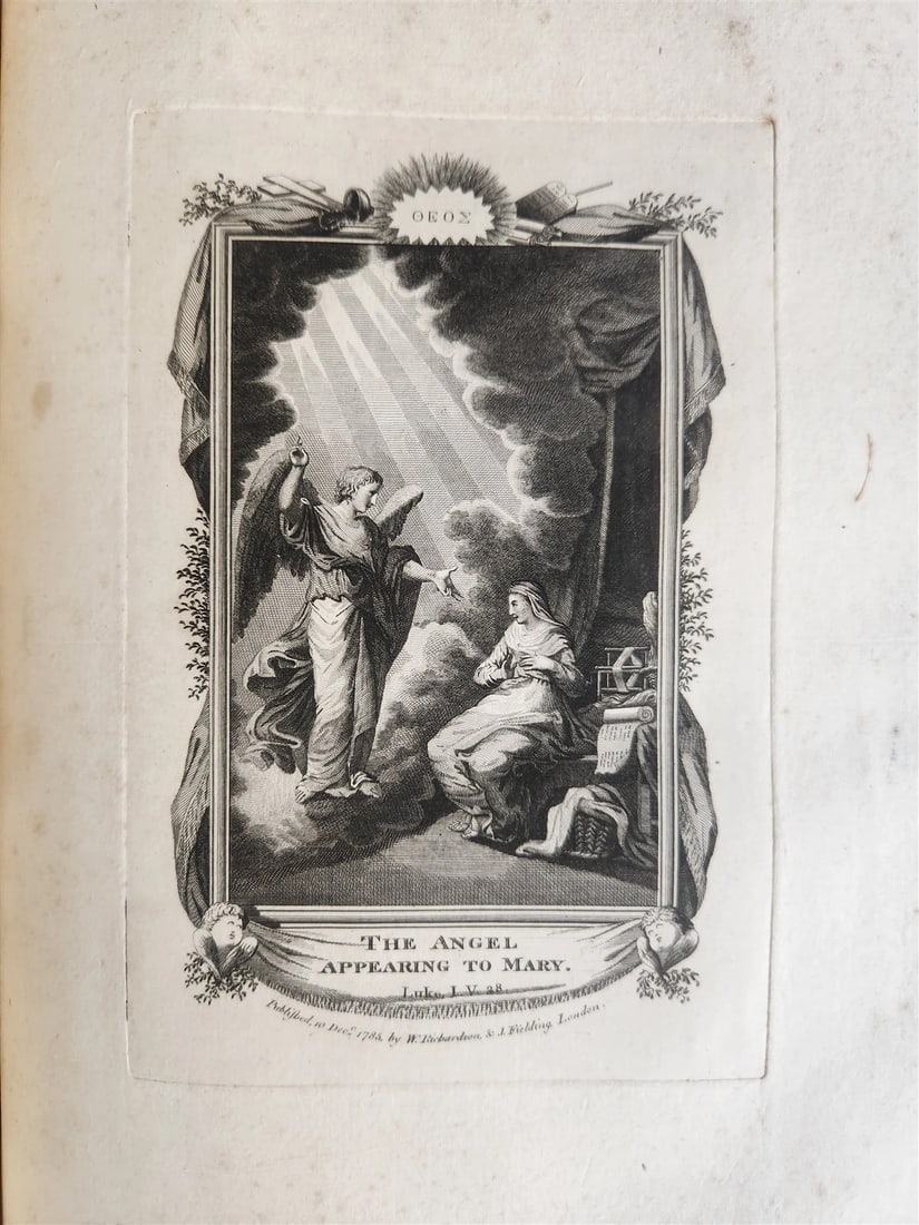 1786 BIBLE in ENGLISH antique ILLUSTRATED FOLIO OLD & NEW TESTAMENT - 18
