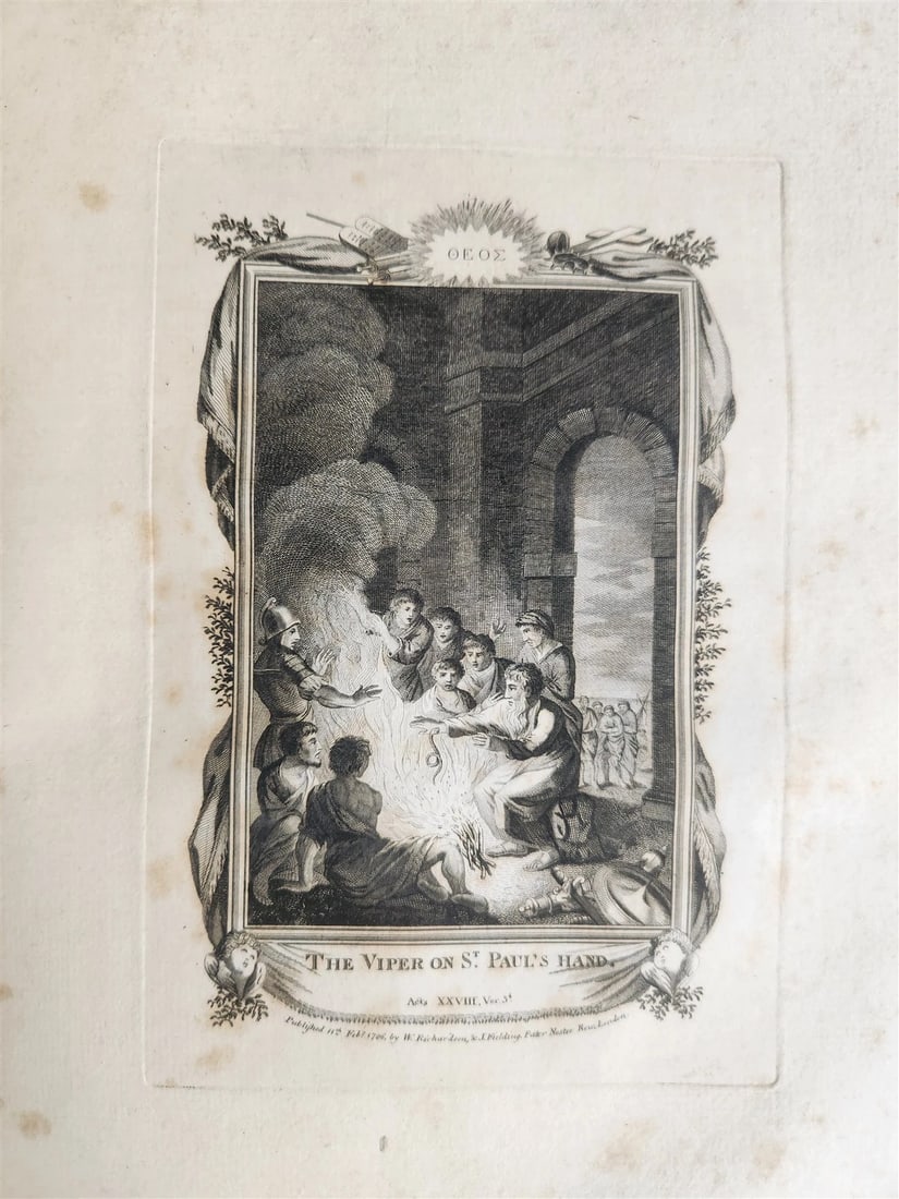 1786 BIBLE in ENGLISH antique ILLUSTRATED FOLIO OLD & NEW TESTAMENT - 20