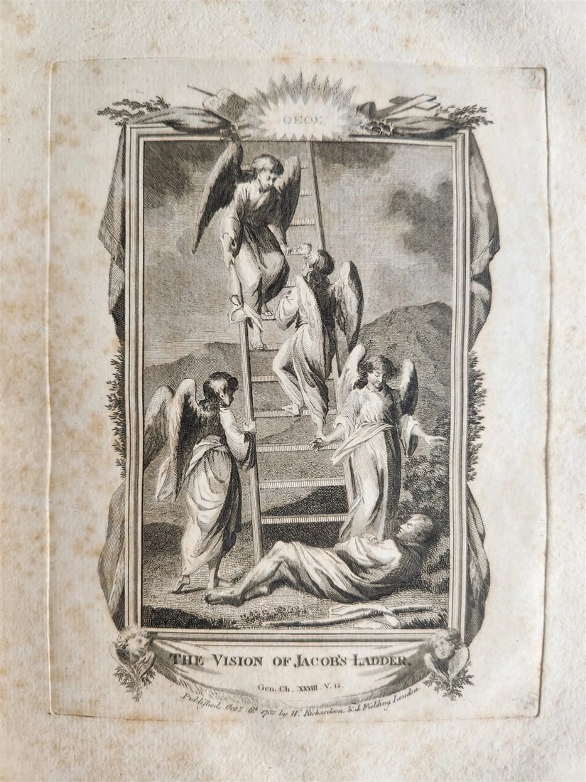 1786 BIBLE in ENGLISH antique ILLUSTRATED FOLIO OLD & NEW TESTAMENT - 7