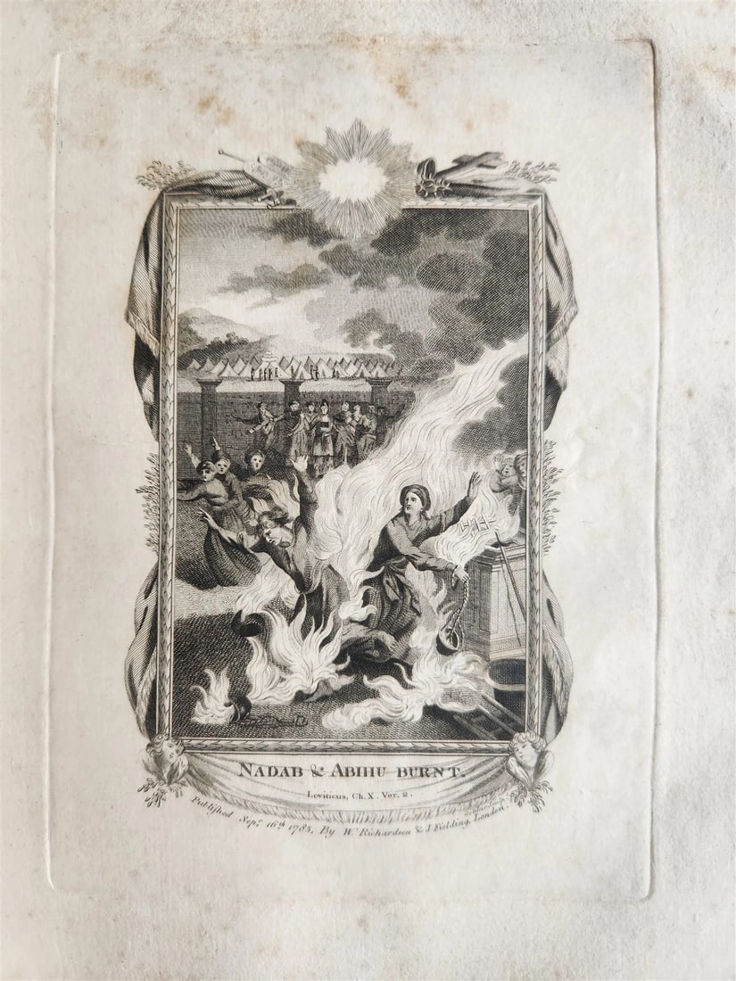 1786 BIBLE in ENGLISH antique ILLUSTRATED FOLIO OLD & NEW TESTAMENT - 9