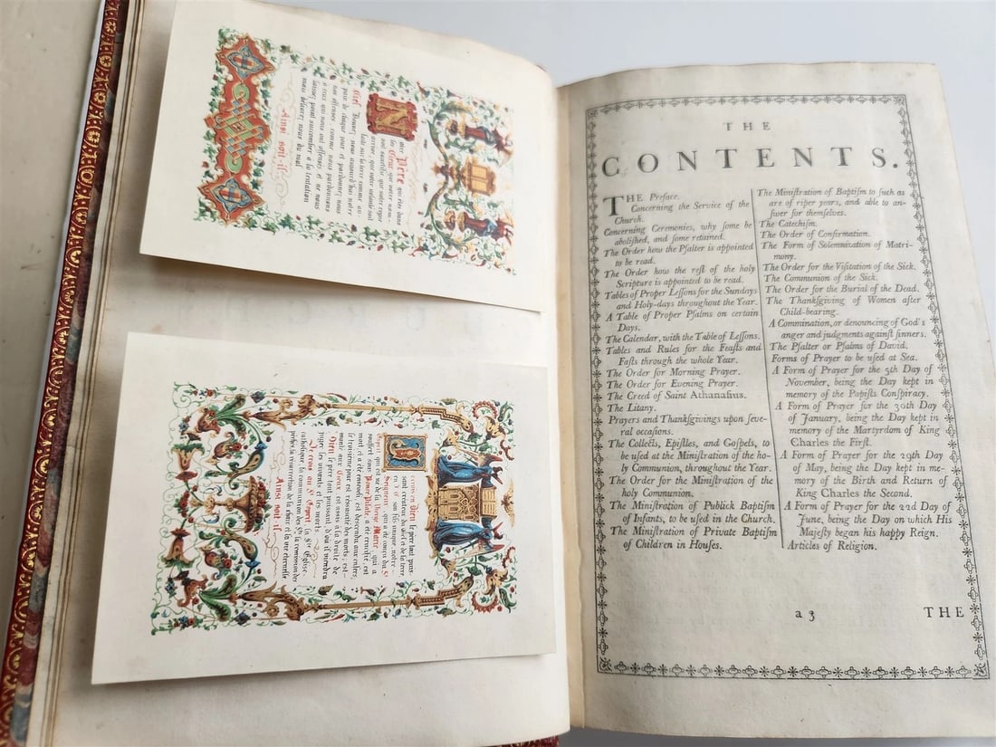 1761 BOOK of COMMON PRAYER Printed by John Baskerville antique - 5