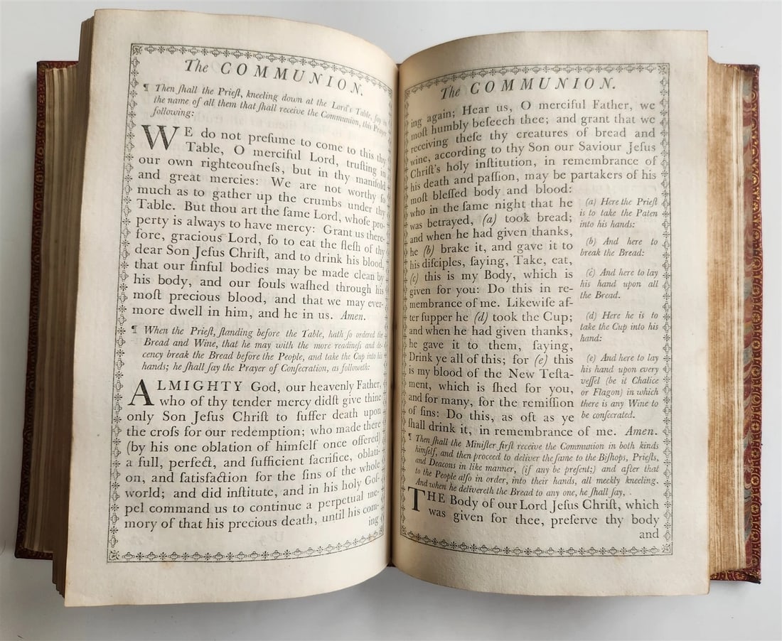 1761 BOOK of COMMON PRAYER Printed by John Baskerville antique - 9