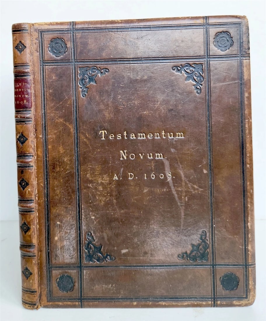 1608 BIBLE in ENGLISH antique NEW TESTAMENT - 2