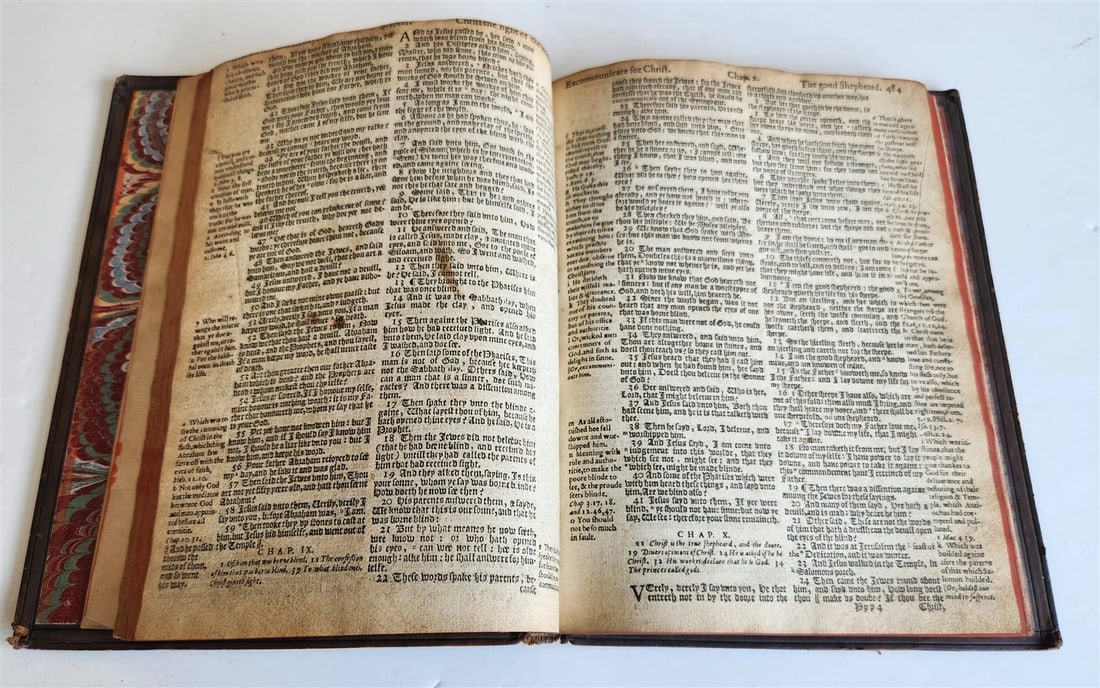 1608 BIBLE in ENGLISH antique NEW TESTAMENT - 6