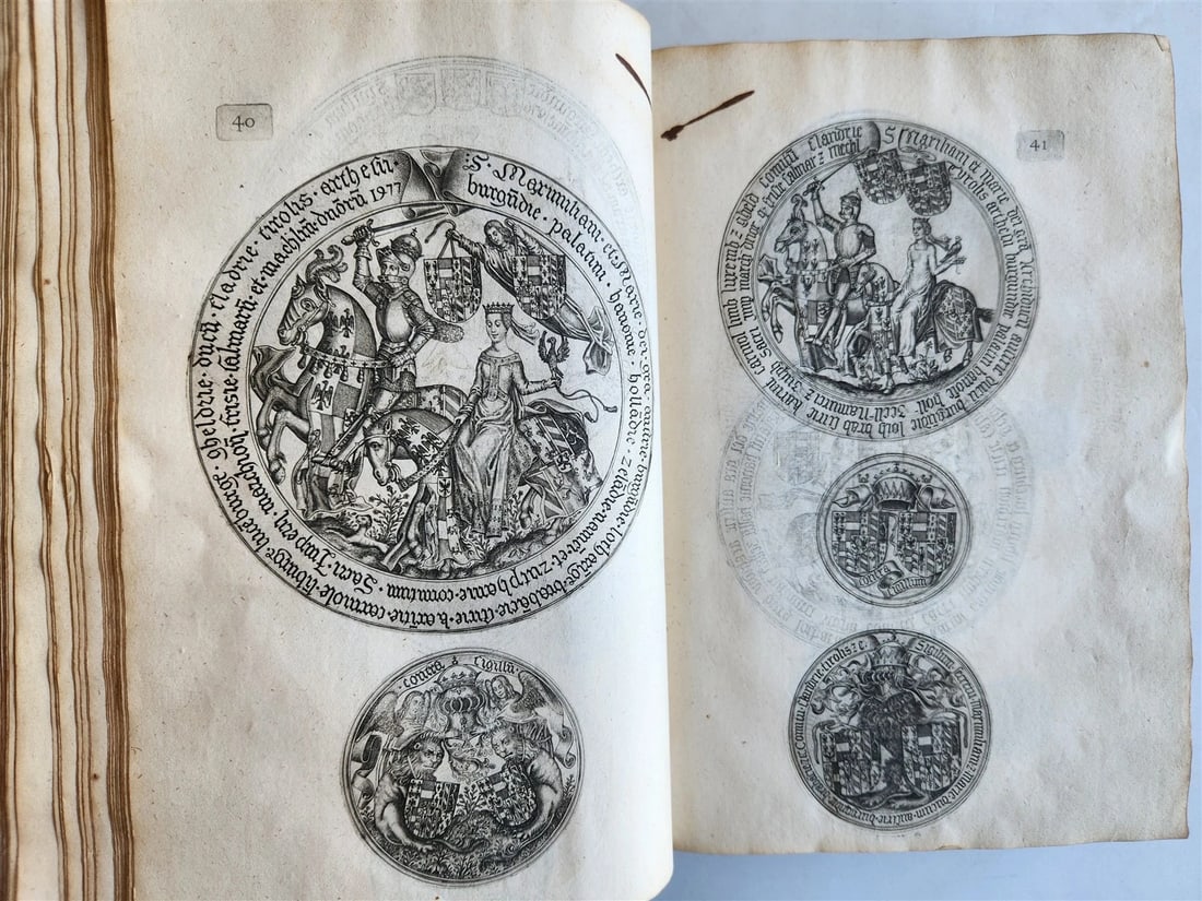 1641 COUNTS of FLANDERS ILLUSTRATED in French ANTIQUE - 16
