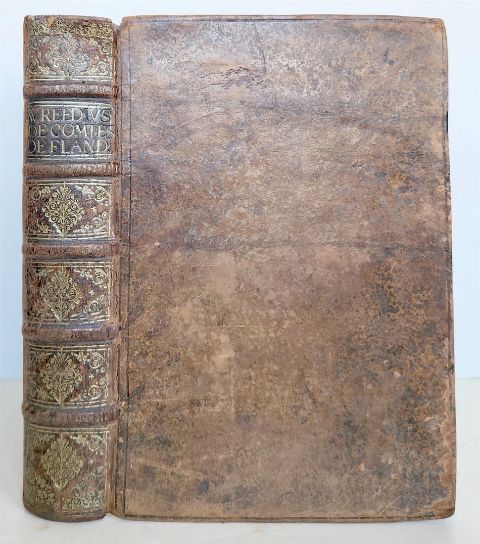 1641 COUNTS of FLANDERS ILLUSTRATED in French ANTIQUE - 2