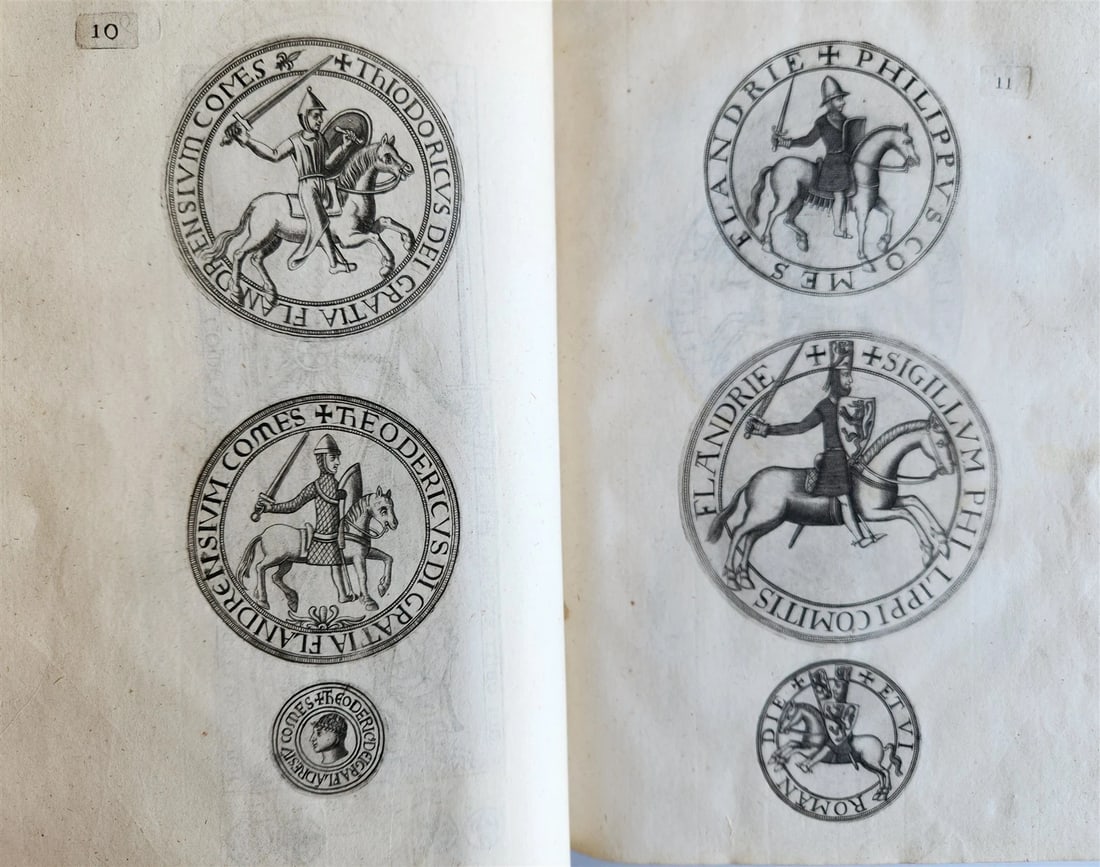 1641 COUNTS of FLANDERS ILLUSTRATED in French ANTIQUE - 8