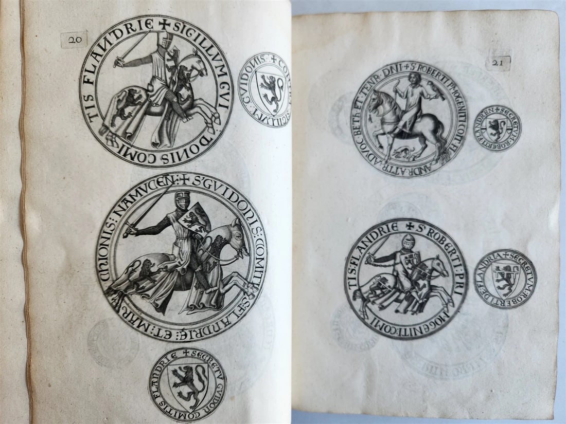 1641 COUNTS of FLANDERS ILLUSTRATED in French ANTIQUE - 9