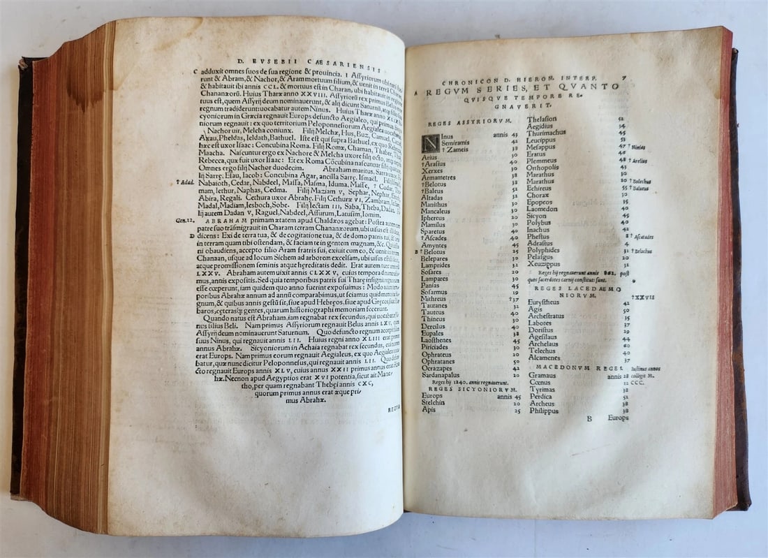 1549 EUSIBIUS HISTORY & PHILOSOPHY antique 16th century FOLIO - 14