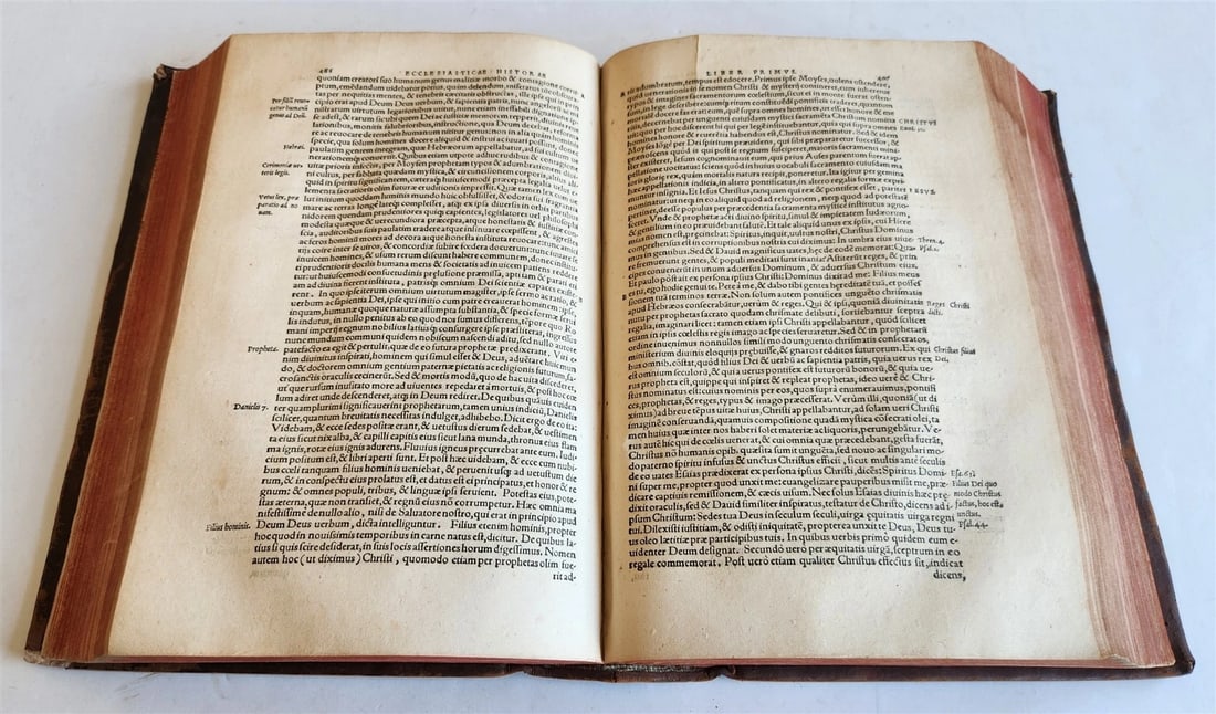 1549 EUSIBIUS HISTORY & PHILOSOPHY antique 16th century FOLIO - 5