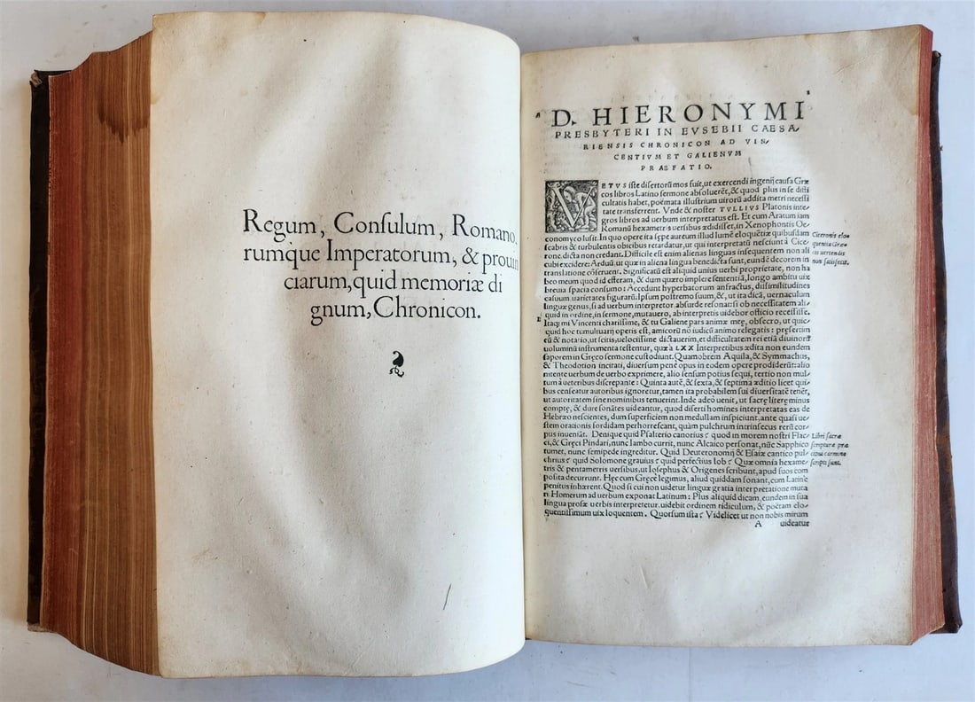 1549 EUSIBIUS HISTORY & PHILOSOPHY antique 16th century FOLIO - 9