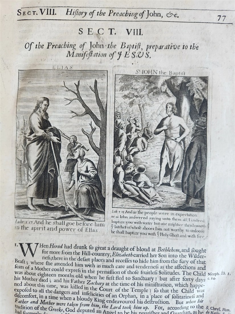 1678 Great Exemplar of Sanctity & Holy Life ILLUSTRATED in English FOLIO antique - 6