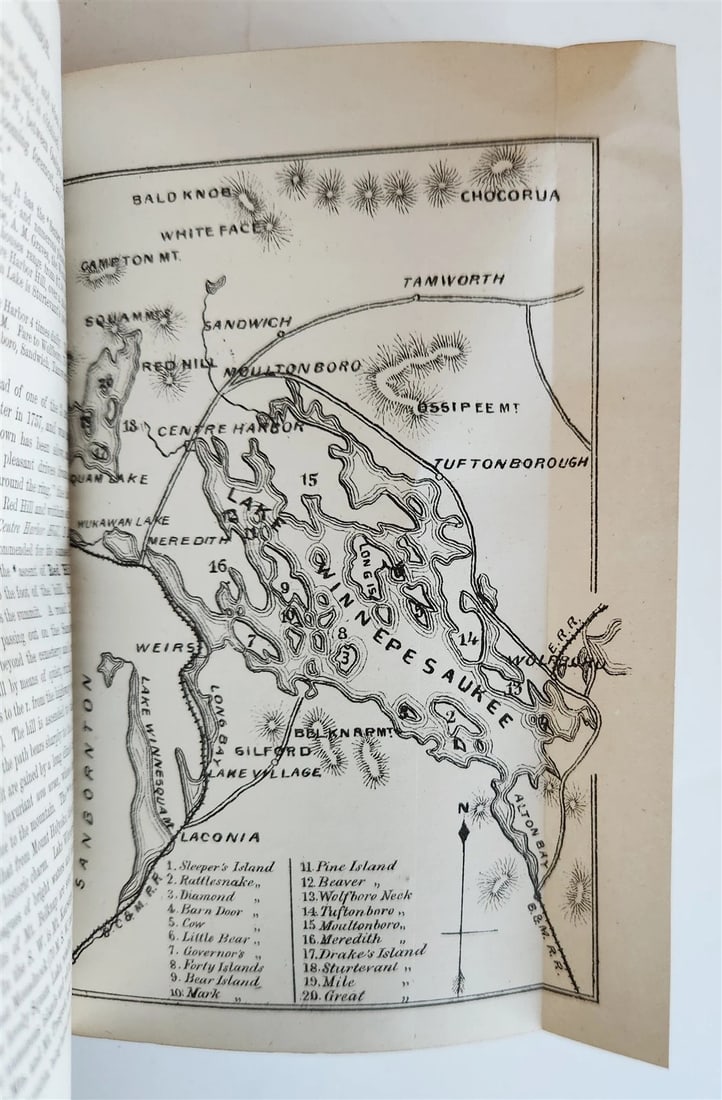 1874 NEW ENGLAND Handbook for Travellers ILLUSTRATED w/ MAPS antique AMERICANA - 13