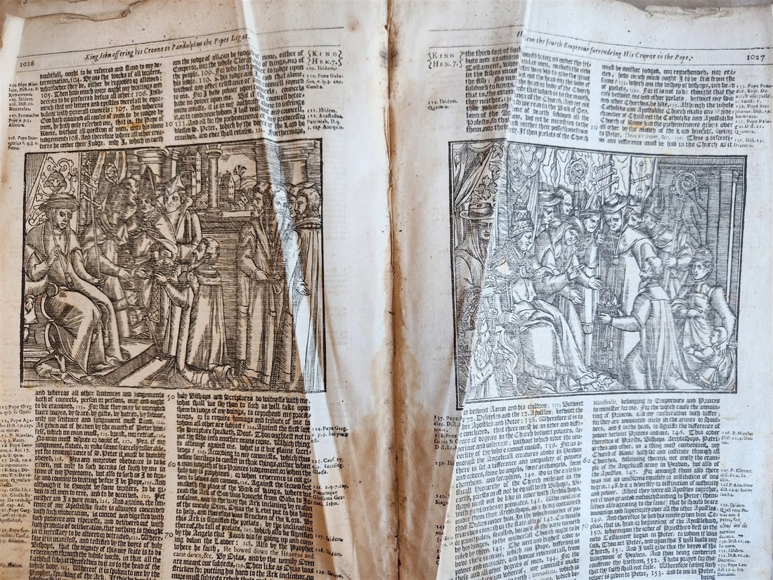 1641 BOOK of MARTYRS by JOHN FOXE antique ILLUSTRATED FOLIO Actes And Monuments - 13