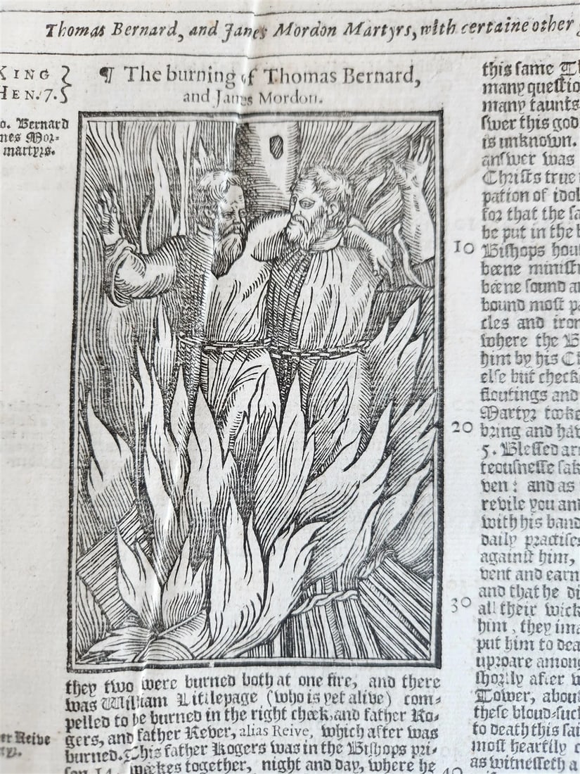 1641 BOOK of MARTYRS by JOHN FOXE antique ILLUSTRATED FOLIO Actes And Monuments - 17