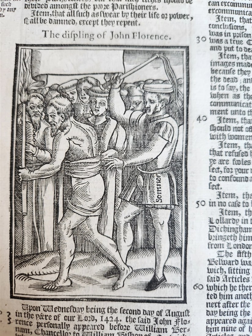 1641 BOOK of MARTYRS by JOHN FOXE antique ILLUSTRATED FOLIO Actes And Monuments - 19
