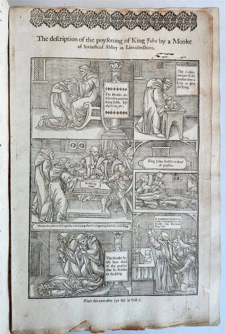 1641 BOOK of MARTYRS by JOHN FOXE antique ILLUSTRATED FOLIO Actes And Monuments - 3