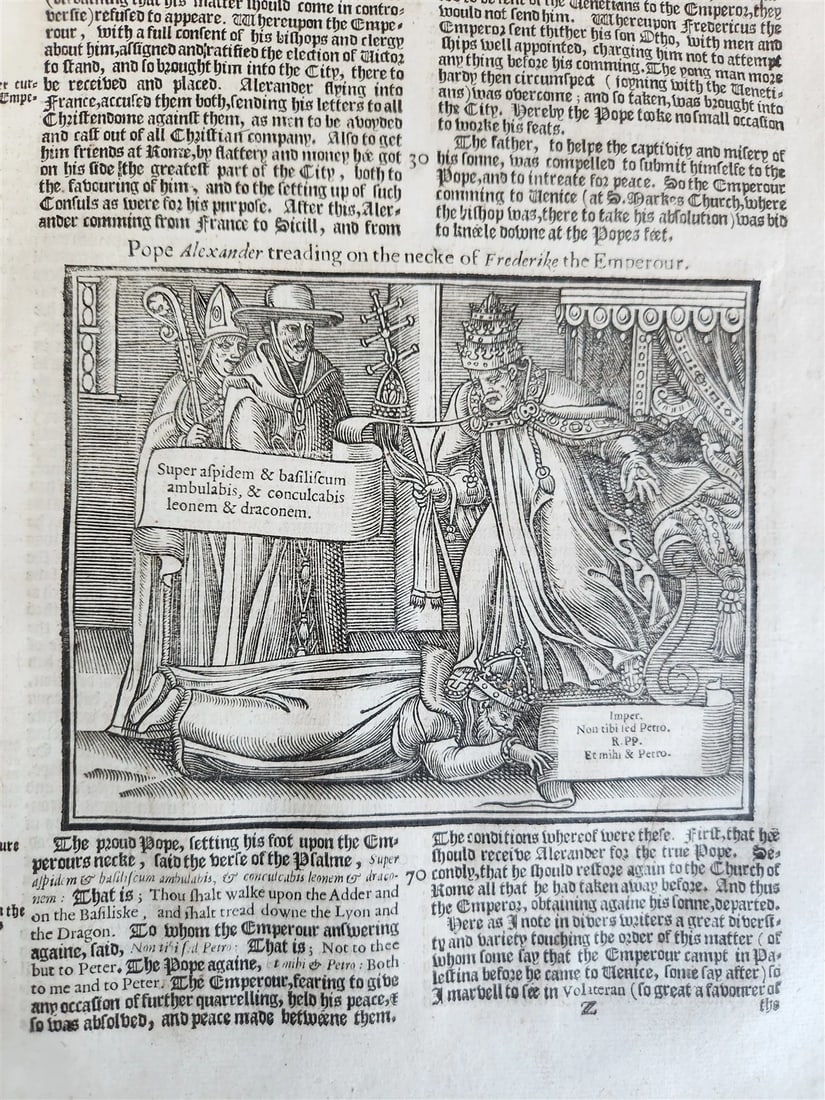1641 BOOK of MARTYRS by JOHN FOXE antique ILLUSTRATED FOLIO Actes And Monuments - 5