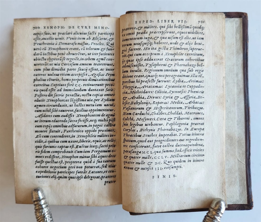 1551 XENOPHON Atheniensis OPERA Griphius press antique 16th C. original binding - 10
