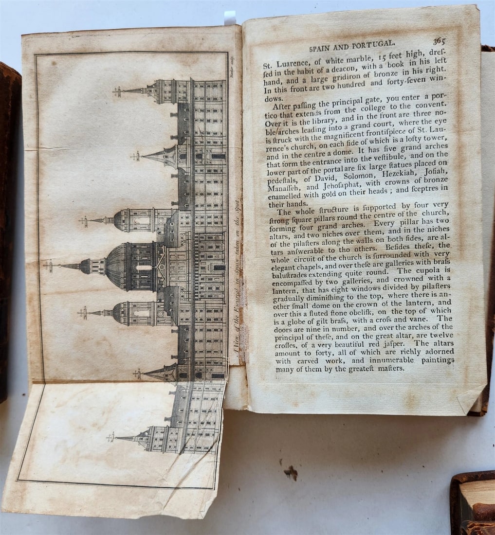 1795 WORLD DISPLAYED Curious Collection of Voyages & Travels ILLUSTRATED antique - 17