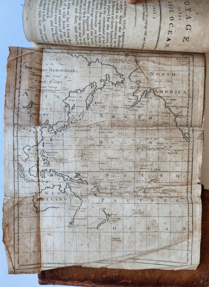 1795 WORLD DISPLAYED Curious Collection of Voyages & Travels ILLUSTRATED antique - 2