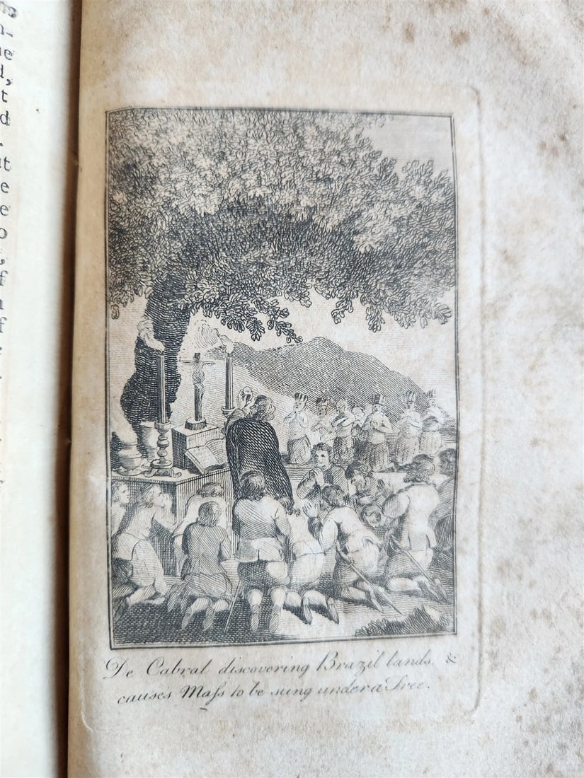 1795 WORLD DISPLAYED Curious Collection of Voyages & Travels ILLUSTRATED antique - 4