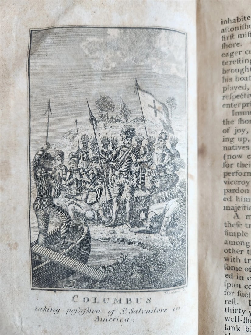 1795 WORLD DISPLAYED Curious Collection of Voyages & Travels ILLUSTRATED antique - 6