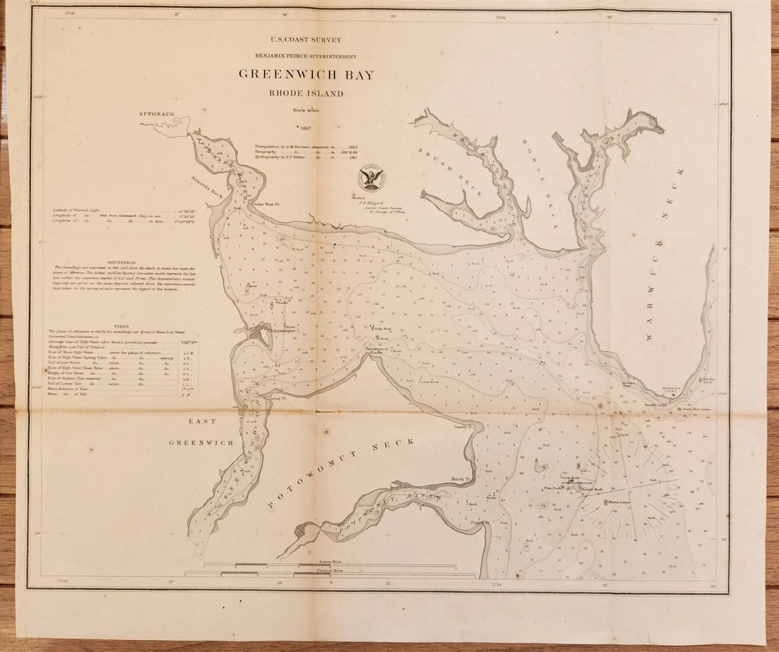 1865 LOT of 5 antique MAPS RHODE ISLAND NEW HAMPSHIRE AMERICANA - 4