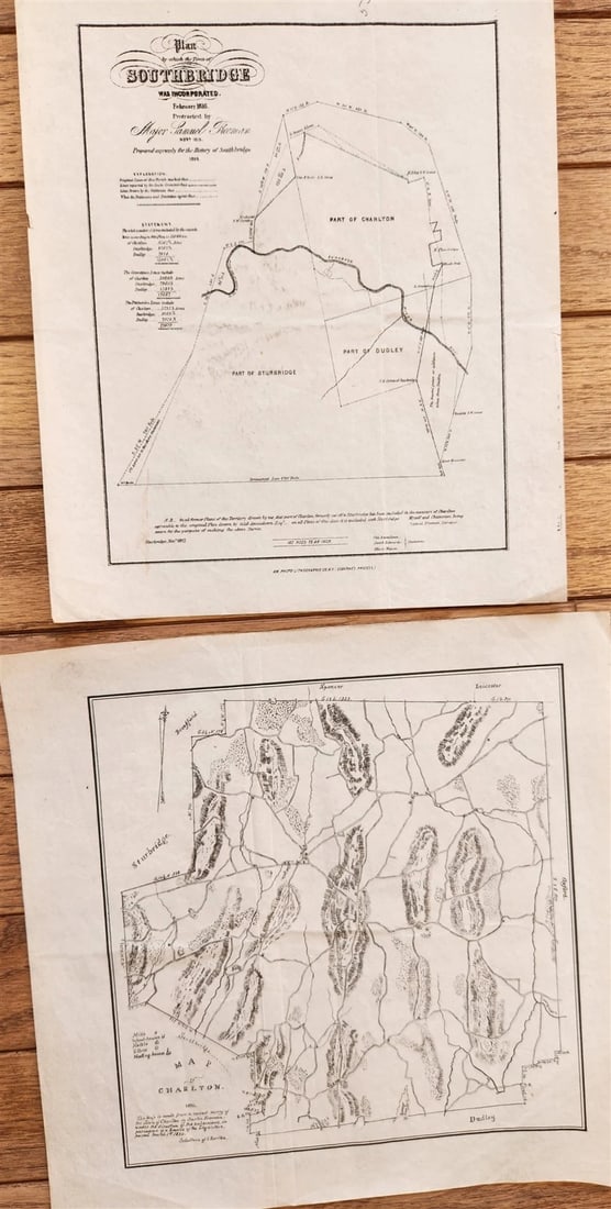 1865 LOT of 5 antique MAPS RHODE ISLAND NEW HAMPSHIRE AMERICANA - 5