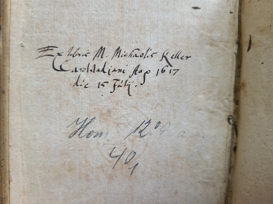 1593 EXEGETICAL WORKS by T. STAPLETON antique 16th CENTURY PLANTIN PIGSKIN BOUND - 6