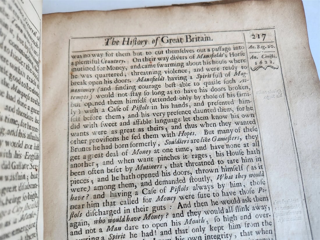 1653 HISTORY of GREAT BRITAIN LIFE of KING JAMES antique in ENGLISH - 12
