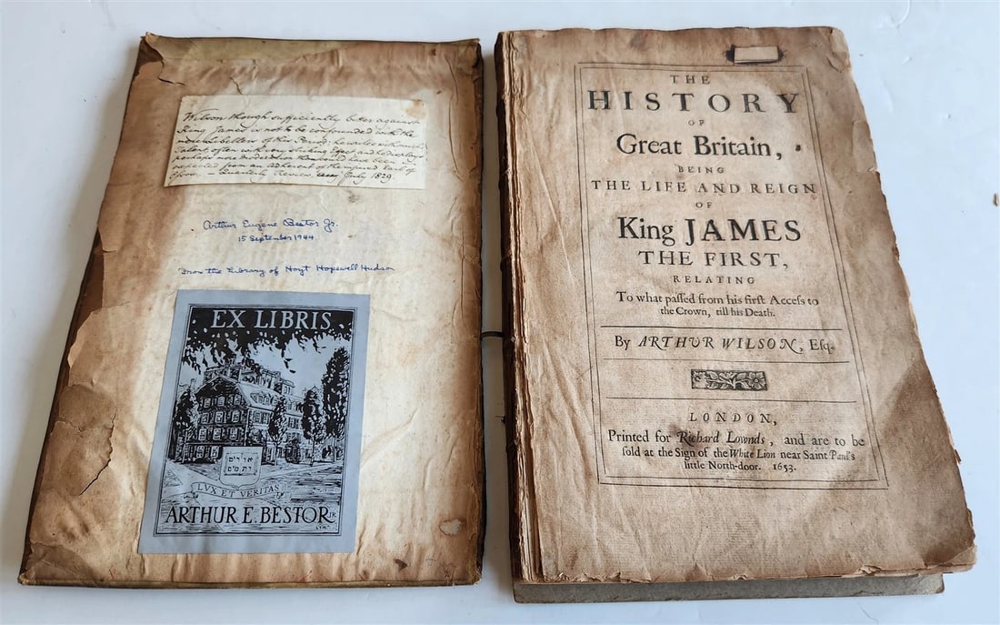 1653 HISTORY of GREAT BRITAIN LIFE of KING JAMES antique in ENGLISH - 5