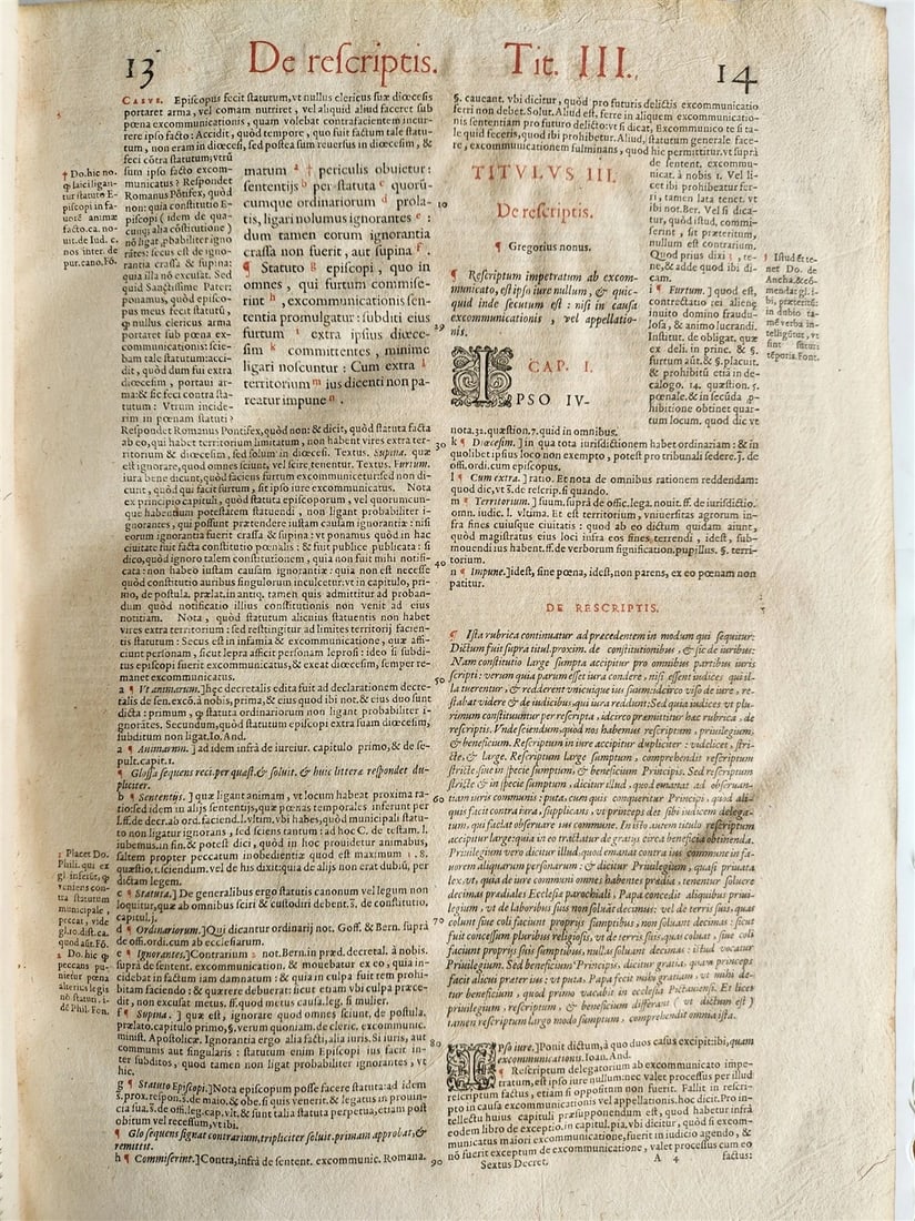1584 LAW BOOK antique BLIND-TOOLED PIGSKIN BOUND LARGE FOLIO - 17