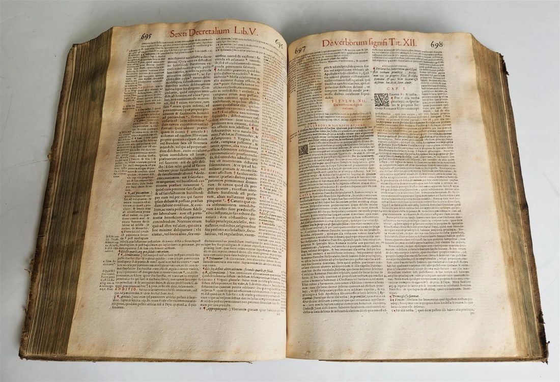 1584 LAW BOOK antique BLIND-TOOLED PIGSKIN BOUND LARGE FOLIO - 18