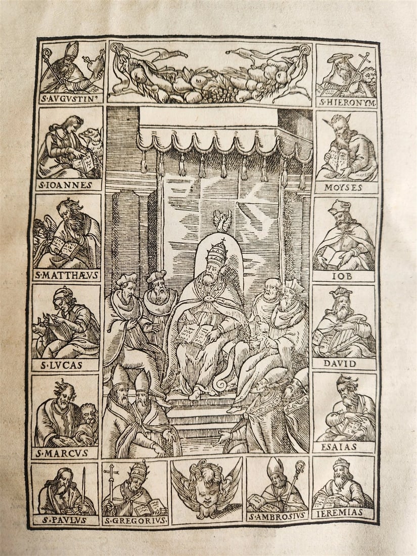1584 LAW BOOK antique BLIND-TOOLED PIGSKIN BOUND LARGE FOLIO - 2