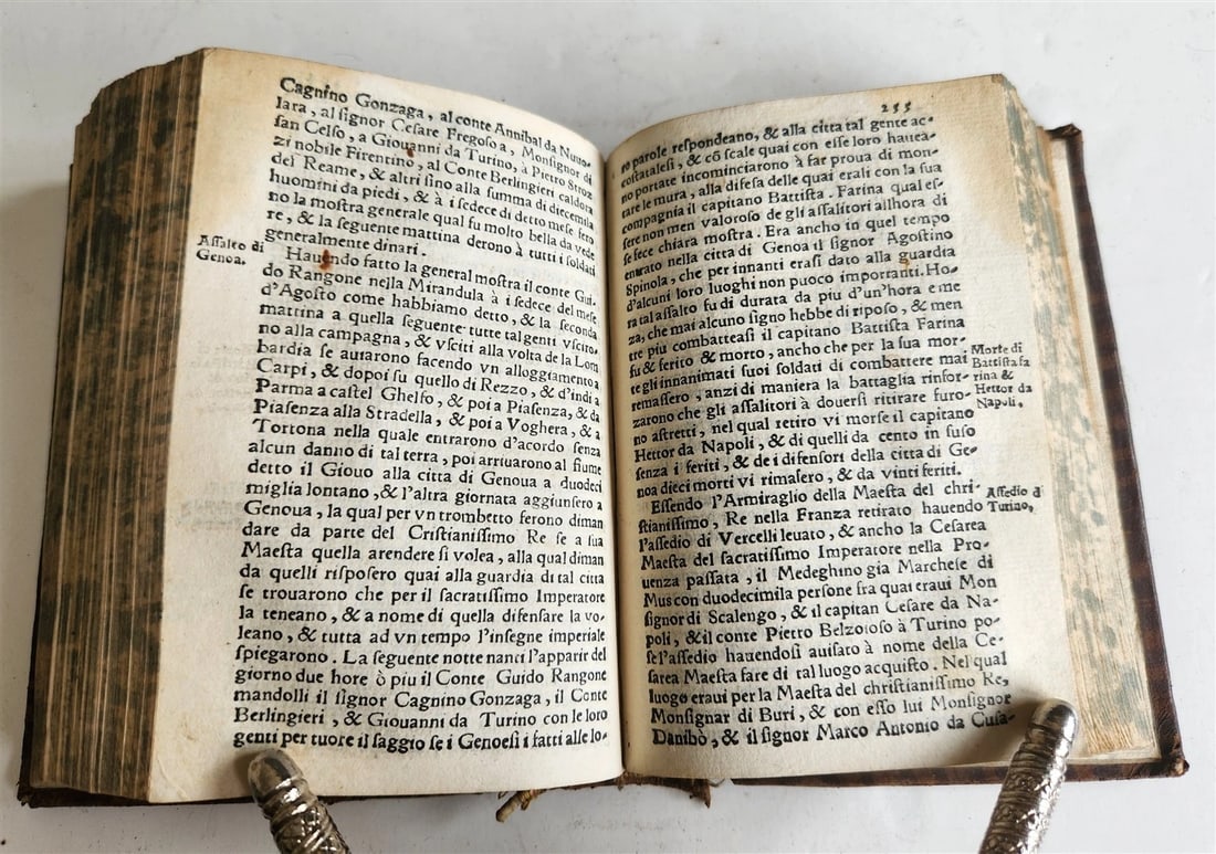 1545 History of events in Italy France Spain Germany & India ANTIQUE 16th cent. - 7