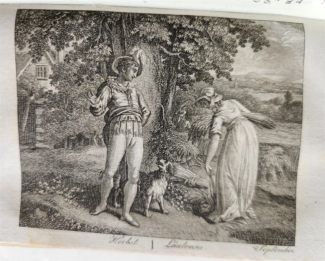 1805 ILLUSTRATED CALENDAR in GERMAN ANTIQUE - 19