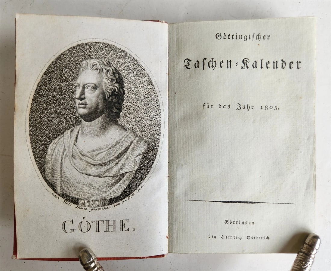 1805 ILLUSTRATED CALENDAR in GERMAN ANTIQUE - 2