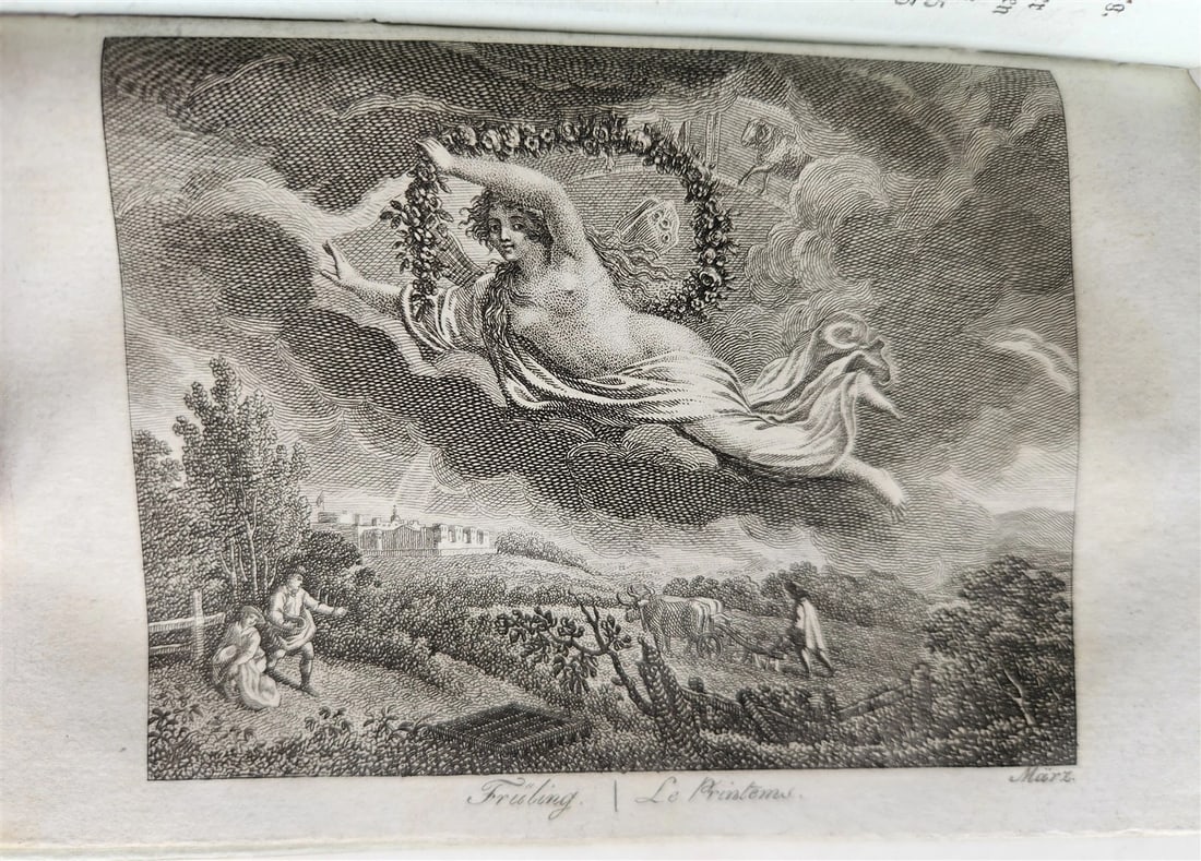 1805 ILLUSTRATED CALENDAR in GERMAN ANTIQUE - 6
