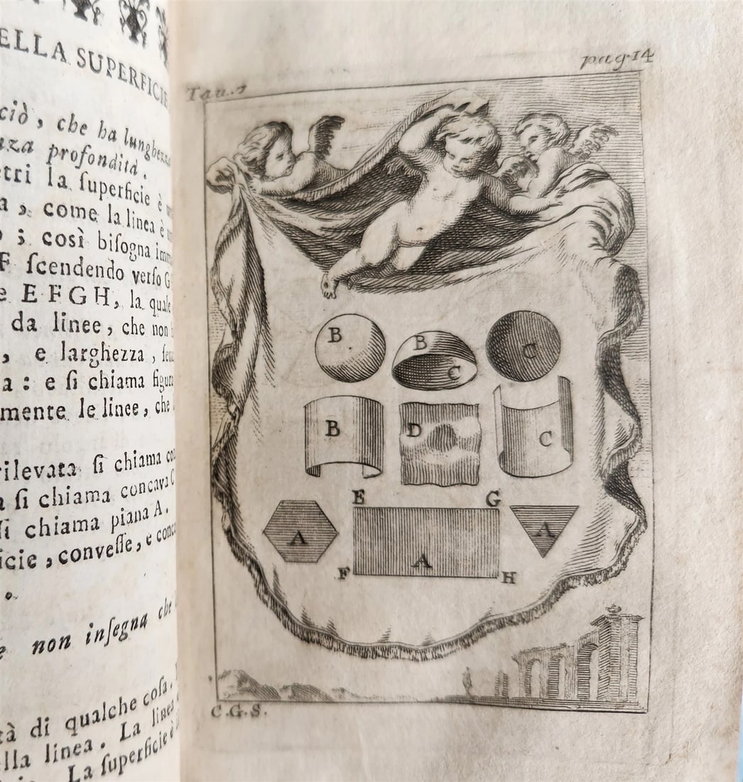 1761 GEOMETRY ILLUSTRATED Pratica di Geometria by Sebastien Leclerc ANTIQUE - 8